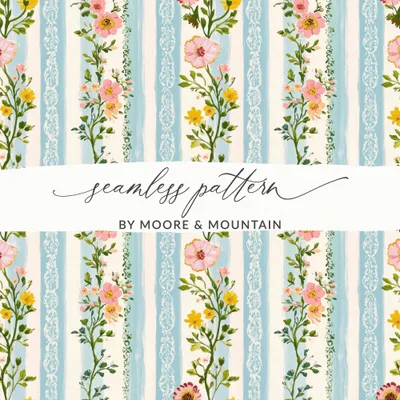 Floral Striped